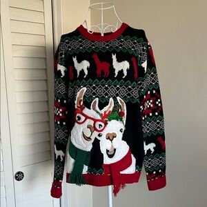 SIZE S | Festive Llama Holiday Sweater
